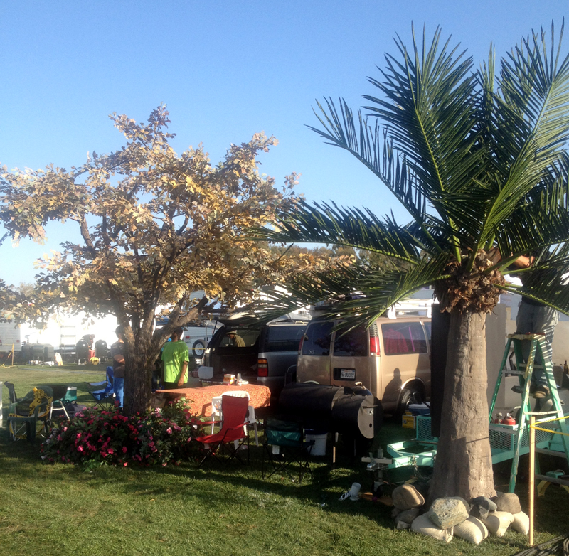 artificial greenery, trees, plants, fake